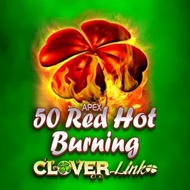 50 Red Hot Burning Clover Links casino game by Novomatic – featured logo at Carlospin Casino