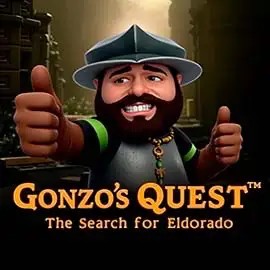 Official Slots logo: Gonzo's Quest by NetEnt at Carlospin Casino