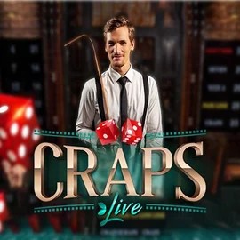 Official Live Casino logo: Live Craps by Evolution at Carlospin Casino