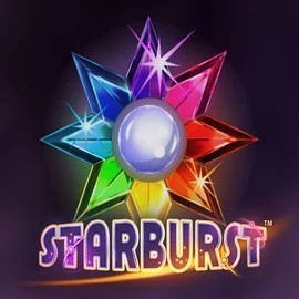 Starburst slot logo by NetEnt at Carlospin Casino